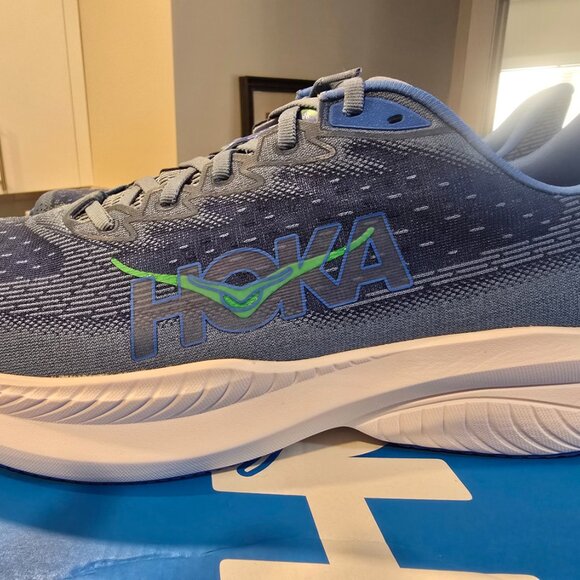 Men's HOKA Mach 6 Road-Running Shoes Lace Up 1147790-DHN Size 13 NEW - Picture 2 of 15